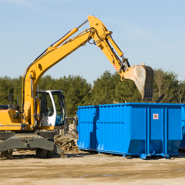 what size residential dumpster rentals are available in Montz Louisiana